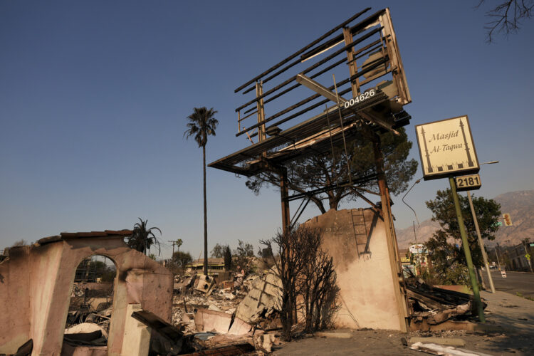 California fires have destroyed a minimum of a dozen homes of worship