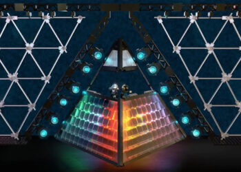 LEGO Assessment Board Evaluating Daft Punk "Alive" Pyramid Design for Official Manufacturing